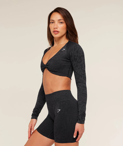 Gymshark Adapt Animal X Whitney Long Sleeve Crop Top